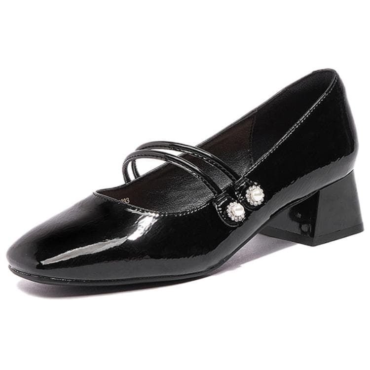 DAPHNE Грубый каблук Туфли Мэри Джейн 4CM Женские - изображение 1