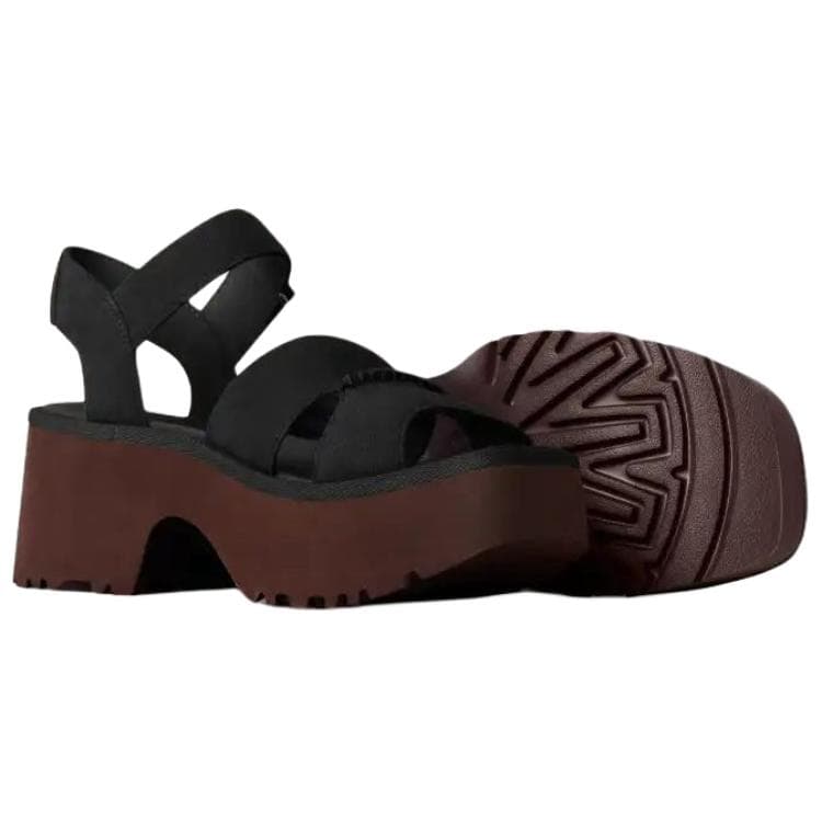 Шлёпанцы UGG New Heights Искусственная замша Одинарные Шнуровые Сандалии Женские Черные - изображение 4