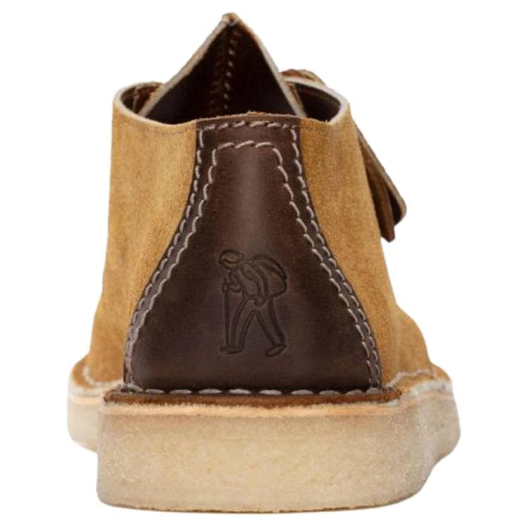 Кроссовки Clarks ORIGINALS Artificial Suede Низкие Повседневные Мужские Туфли Коричневые - изображение 4