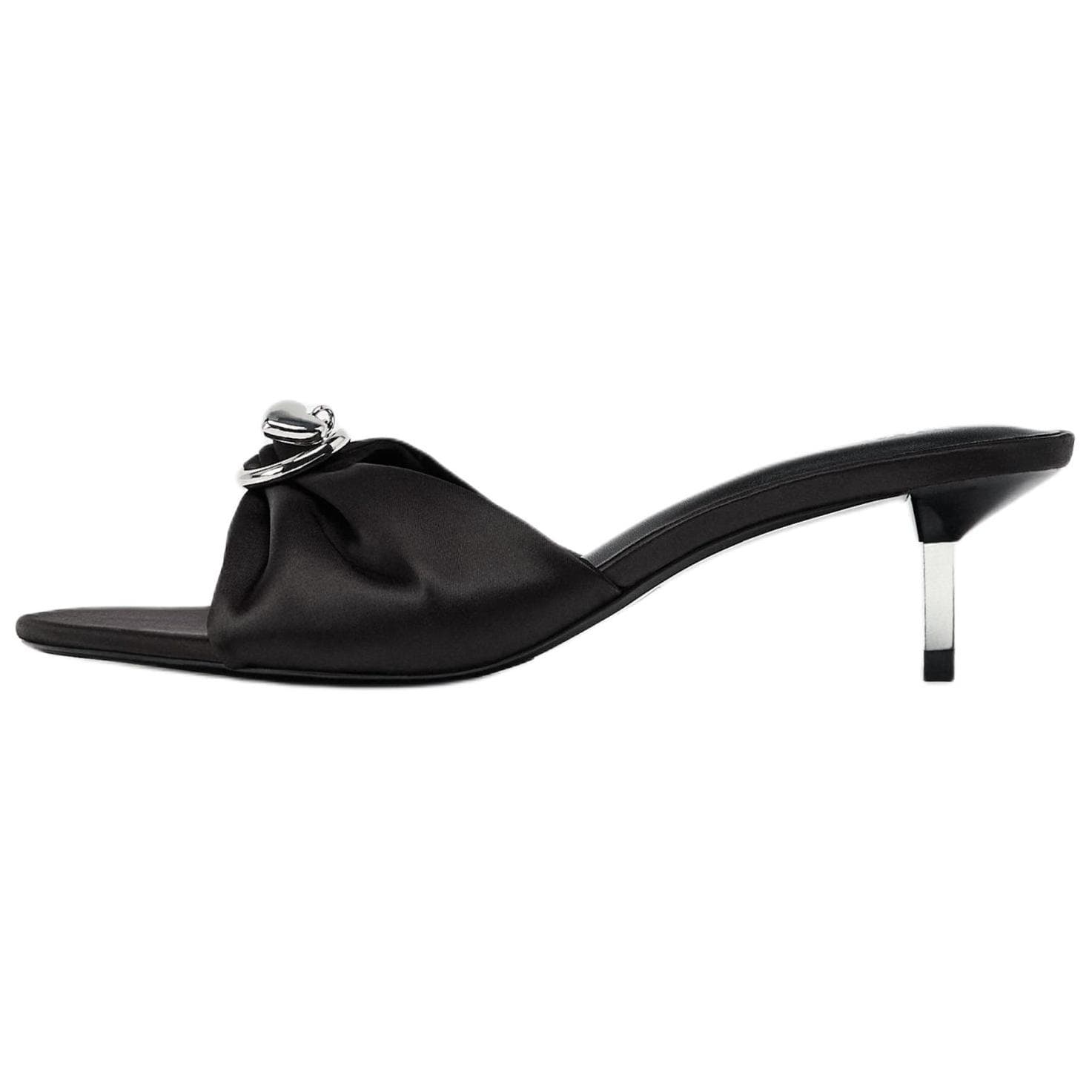Сандалии ZARA Шлепанцы Женские Черные - изображение 1