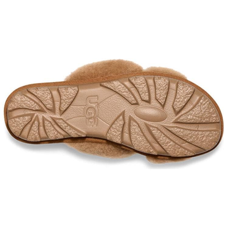 Сандалии UGG противоскользящие шлепанцы женские коричневые - изображение 6