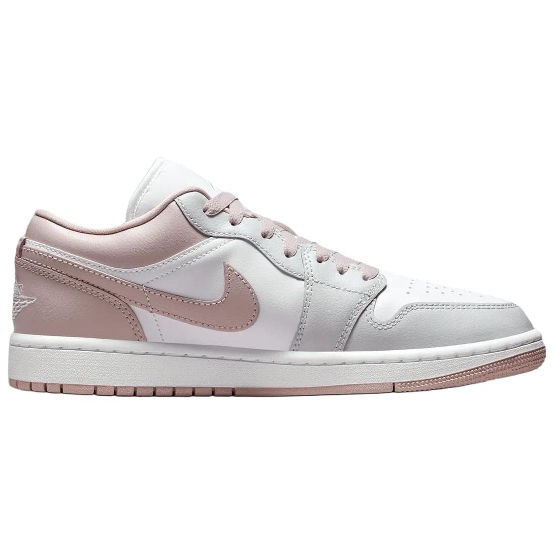 Ретро баскетбольные кроссовки Jordan Air Jordan 1 Амортизация Низкие Баскетбольные Кроссовки Винтажные Женские Розовые Белые - изображение 2