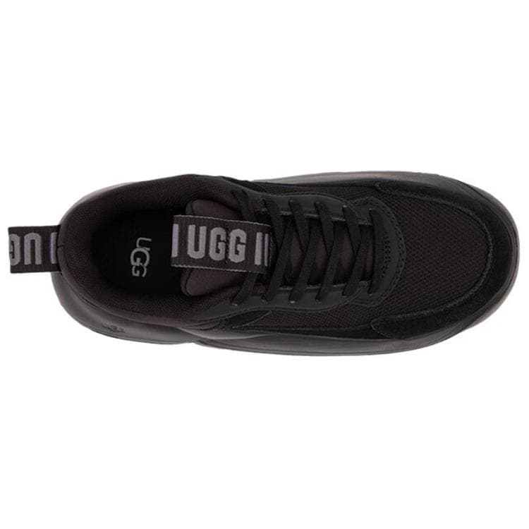 Кроссовки UGG Текстиль Спилок коровьей кожи Низкий топ Повседневная обувь Женская Черная - изображение 4