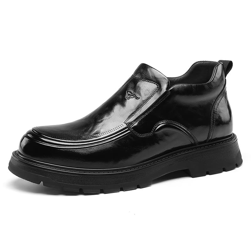 Лоферы SEPTWOLVES Лицевая коровья кожа Slip-On Модные Блестящие С флисовой подкладкой Бизнес Стиль "Старые деньги" Лоферы - изображение 1