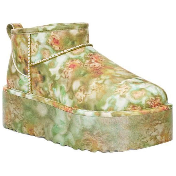 Ботинки зимние Collina Strade x UGG Короткие Снежные Ботинки Унисекс Многоцветные Зеленые - изображение 4