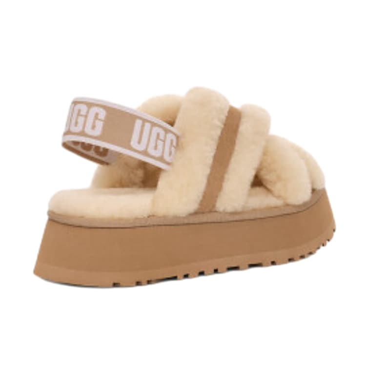 Шлёпанцы UGG Удобный Минималистский Модный Тренд С Флисовой Подкладкой Мюли Односнуровые Сандалии Женские Песочного Цвета - изображение 3
