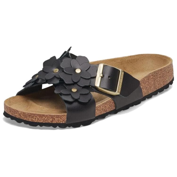 Сандалии Birkenstock Siena EVA Устойчивые к истиранию Шлепанцы Женские Черные Узкие - изображение 3