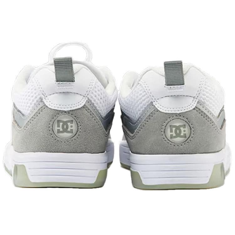 Кроссовки DCSHOES DC LEGACY SLIM Спилок коровьей кожи Круглый носок на платформе Спорт Лоу-топы Повседневная обувь для скейтборда Мужской Белый, Серый и Коричневый - изображение 4