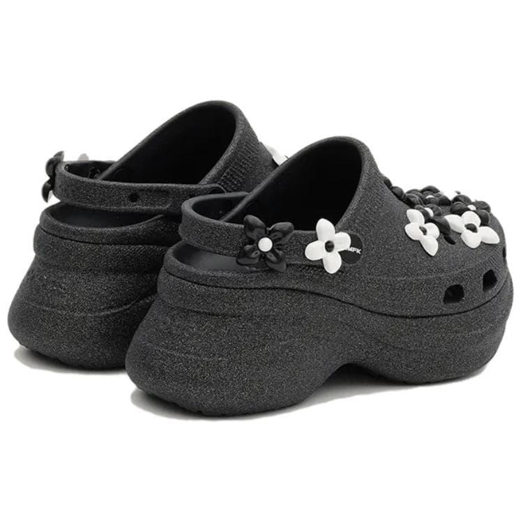 Сабо Crocs x SMFK Bae Clog Кит Сабо Резиновые Женские Черные - изображение 5