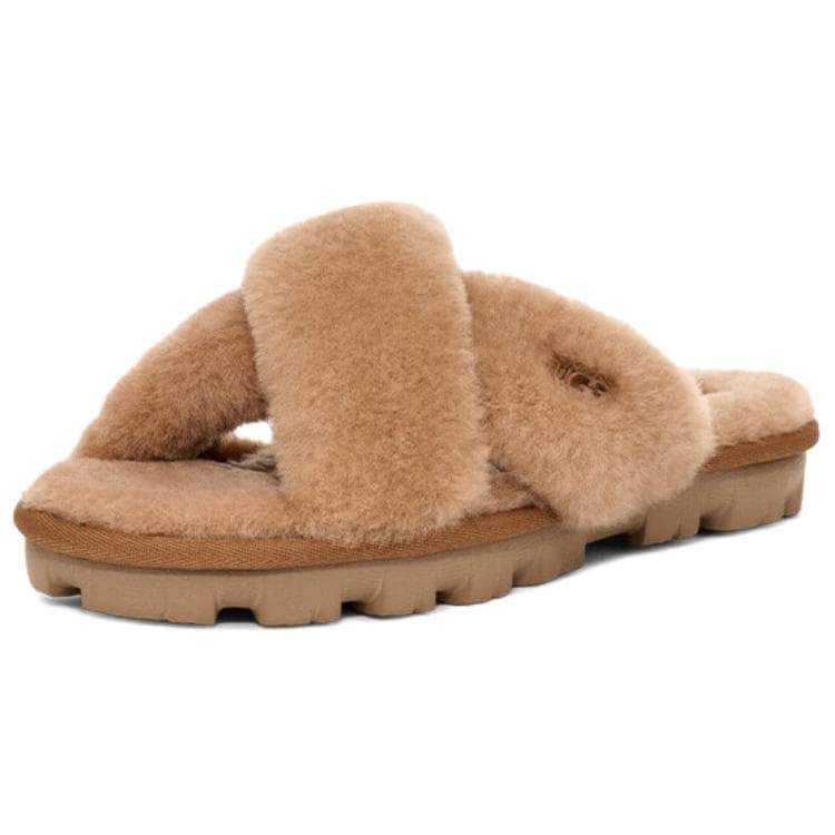 Сандалии UGG противоскользящие шлепанцы женские коричневые - изображение 1