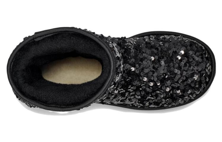 Ботинки зимние UGG Classic Short Sequin Black - изображение 5