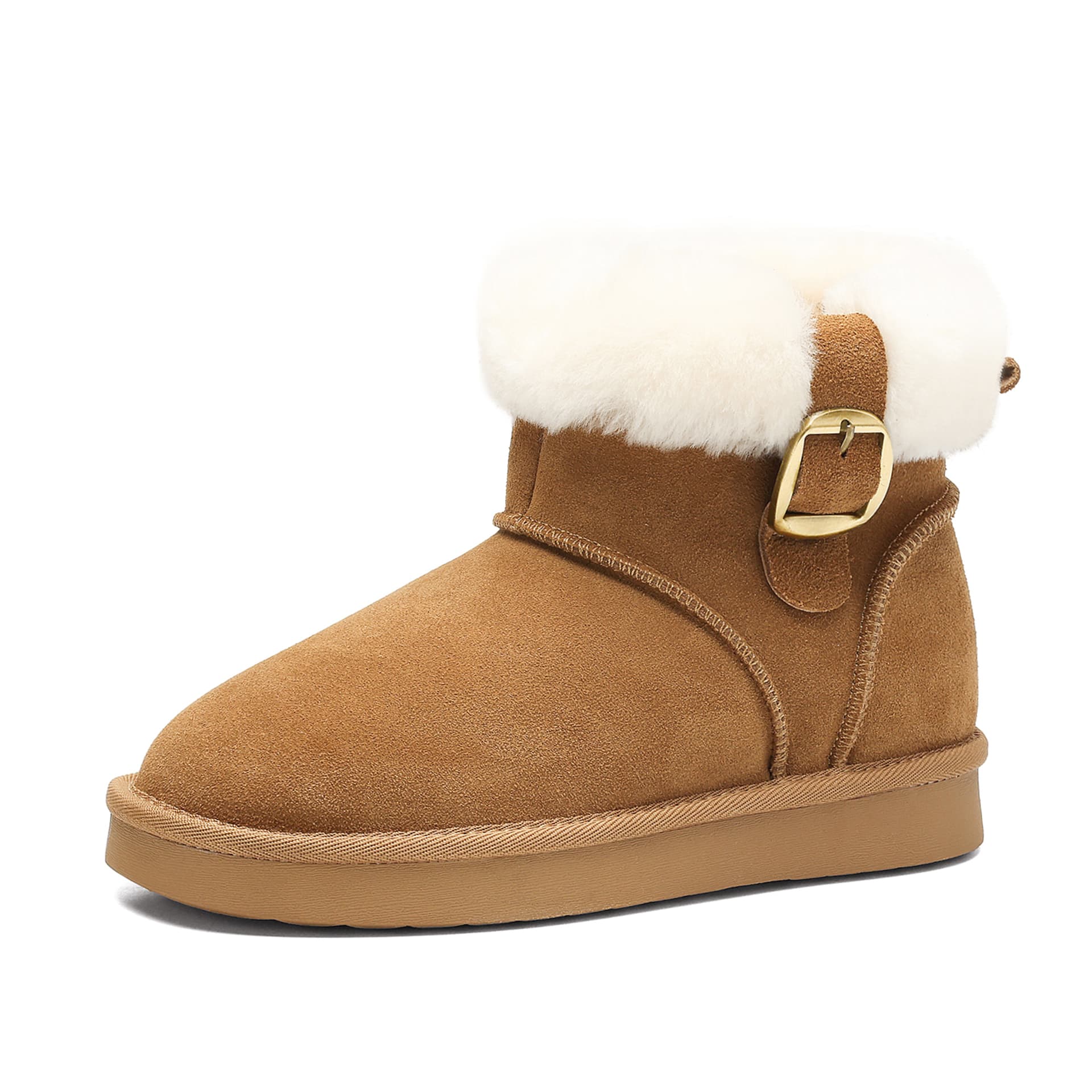 Ботинки зимние DAPHNE Сноубутсы Верблюжий цвет Женские - изображение 1