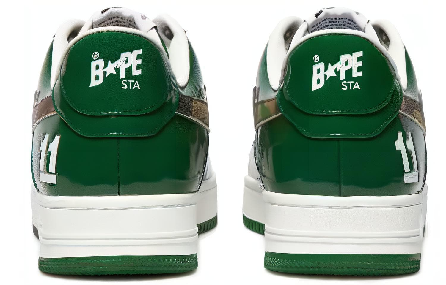 Кроссовки A BATHING APE STA White Green - изображение 4
