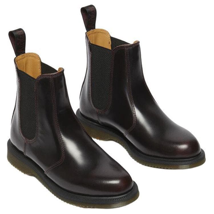 Ботинки челси Dr.Martens Коровья кожа Короткий Челси Женский Вишнево-красный - изображение 2