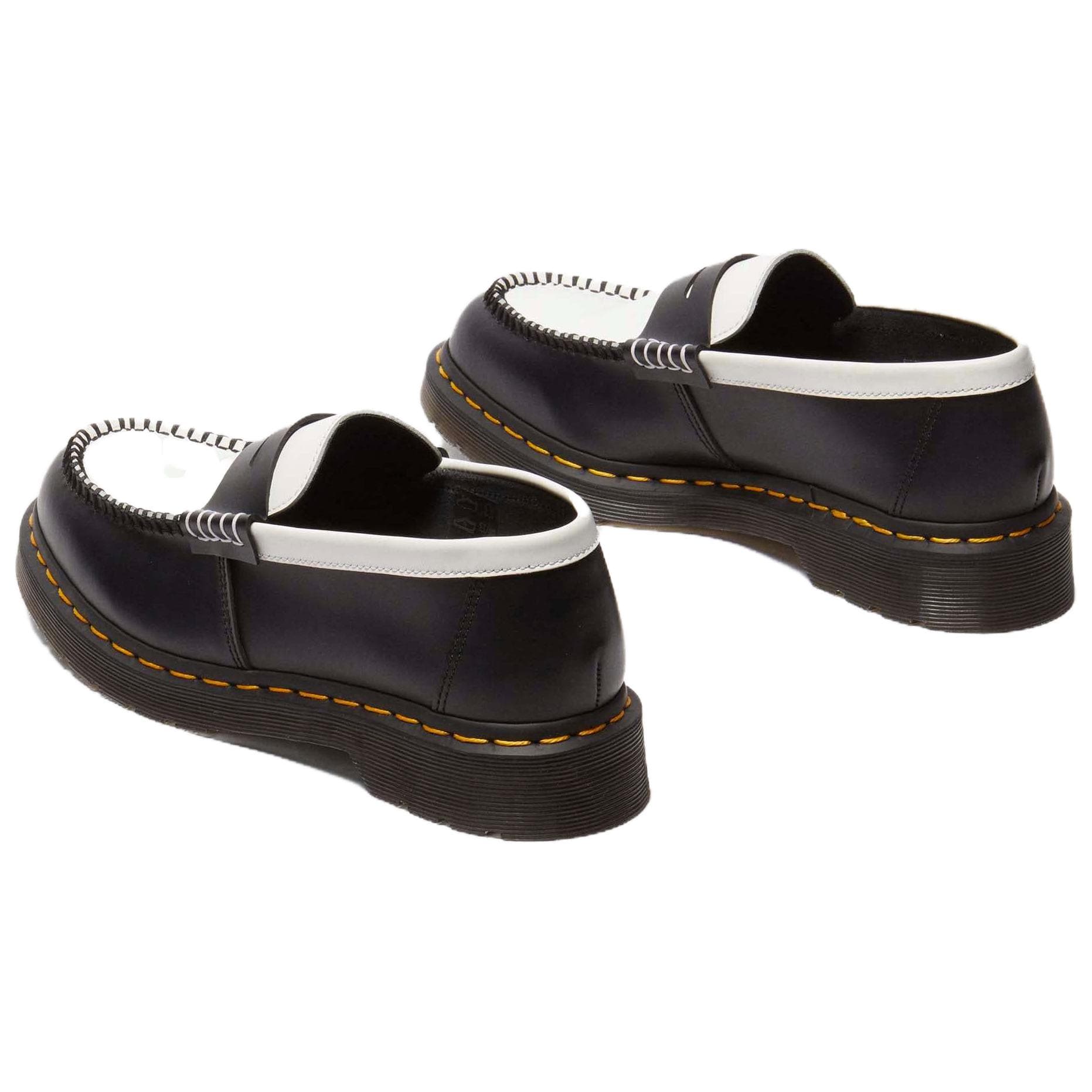 Лоферы Dr.Martens Penton кожаные лоферы унисекс черные белые - изображение 4