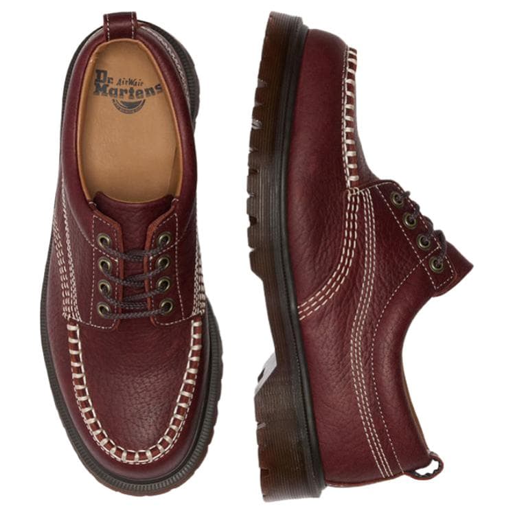 Dr.Martens AMP Коровья кожа Повседневные кожаные туфли Унисекс Темно-красный - изображение 4