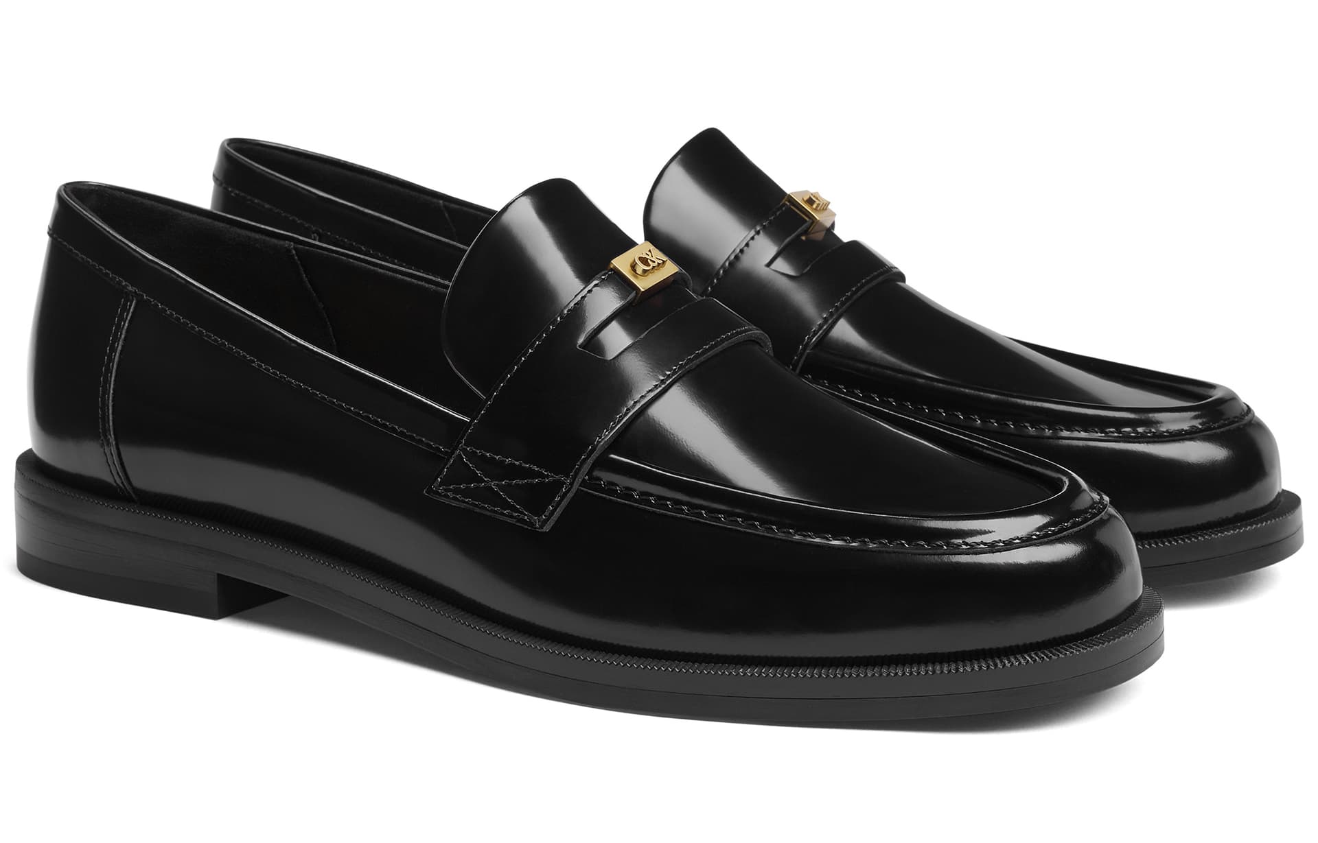Лоферы CHARLES&KEITH Лоферы из спилка без подкладки с металлической отделкой Британский стиль Плоская подошва 2,4 см Женский - изображение 2