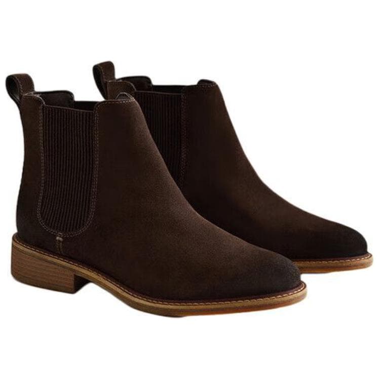 Ботинки челси Clarks Спилок Коровья Кожа Короткий Челси Женский Темно-Коричневый - изображение 3