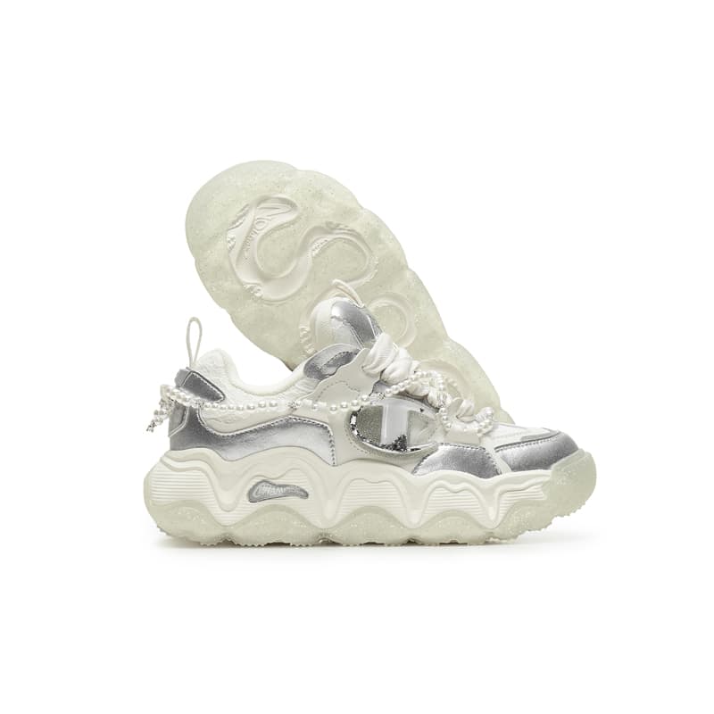 Кроссовки Champion Champ Lava Cake Low Top массивные кроссовки женские серебристо-белые молочно-белые - изображение 2