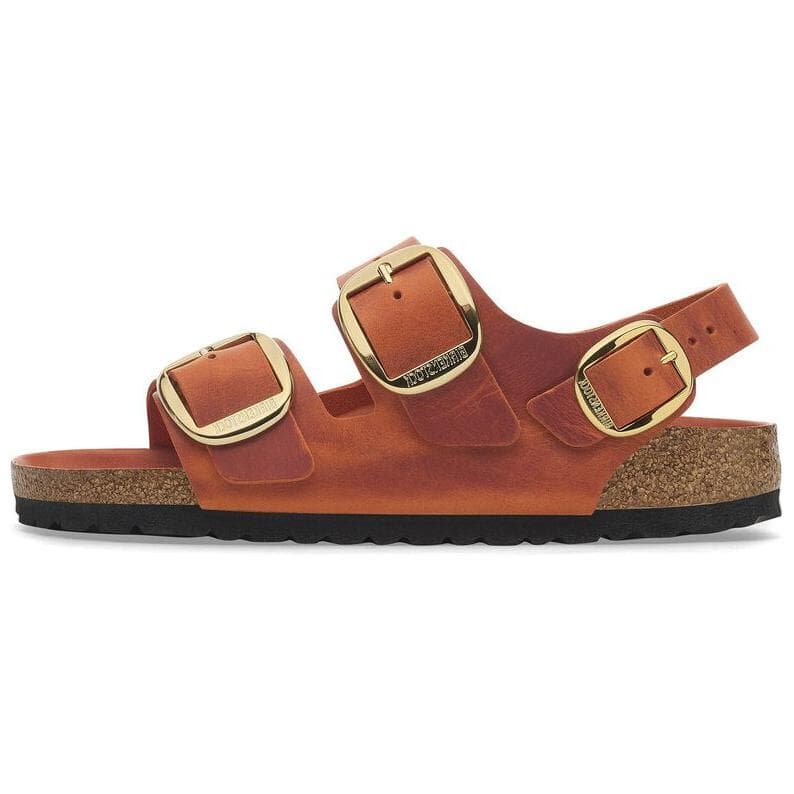 Шлёпанцы Birkenstock Milano Big Buckle One Шнуровка Сандалии Женские Апельсин Узкая версия - изображение 1