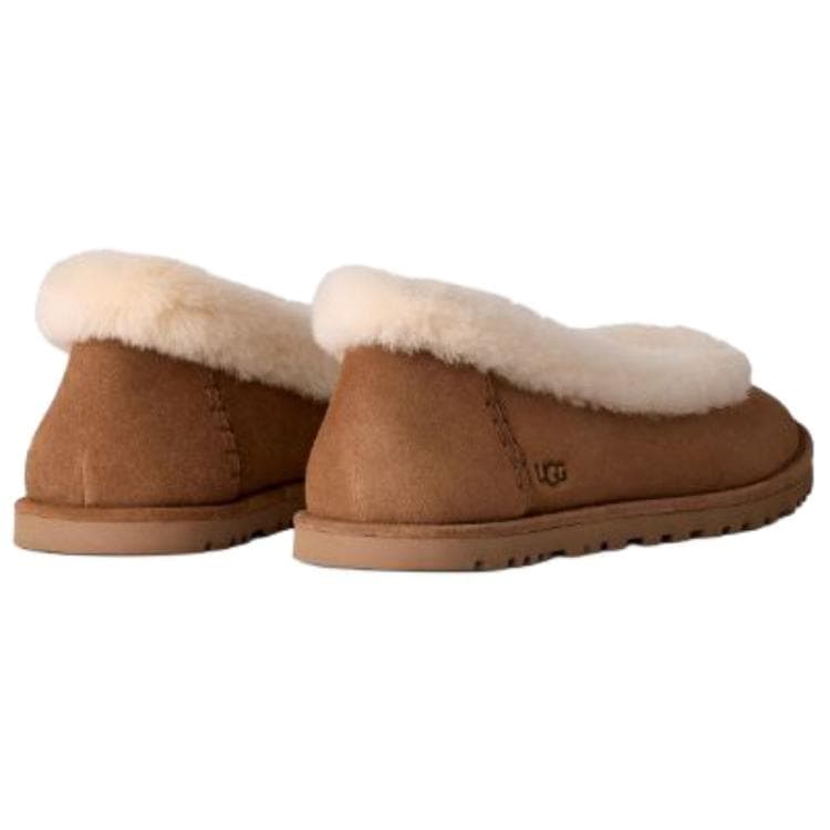 Тапочки Коллекция моды UGG Овчина Повседневная обувь Женская Каштановый - изображение 4