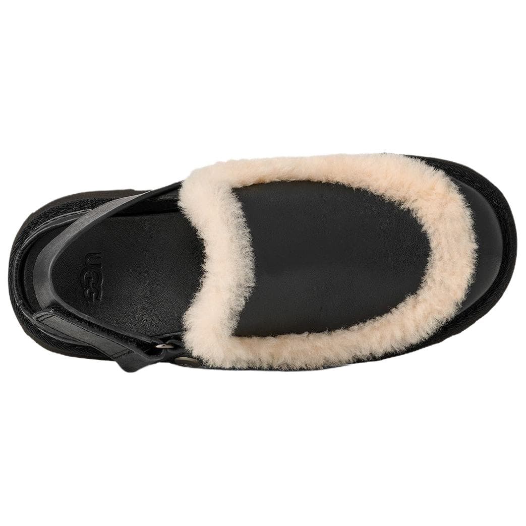 Тапочки UGG Esmee Коровья кожа Повседневная обувь 5,1 см Женская Черная - изображение 5