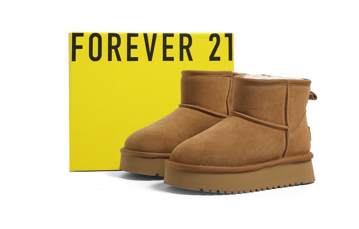Ботинки зимние FOREVER 21 Носки Crew Сноубутсы Женские - изображение 2