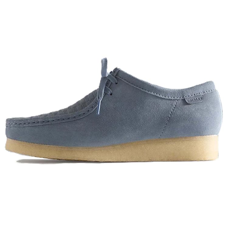 Кроссовки Kith x Clarks Originals WALLABEE Устойчивая к истиранию Низкая Повседневная Обувь Унисекс Синяя - изображение 1