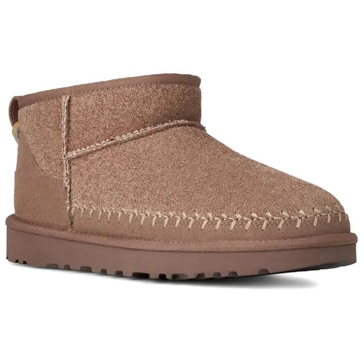Ботинки зимние UGG CLASSIC ULTRA MINI Телячья кожа Термический с флисовой подкладкой Удобные Универсальные Ботинки для снега Женские - изображение 3