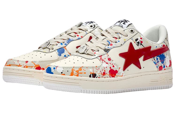 Кроссовки A BATHING APE STA White Red - изображение 2