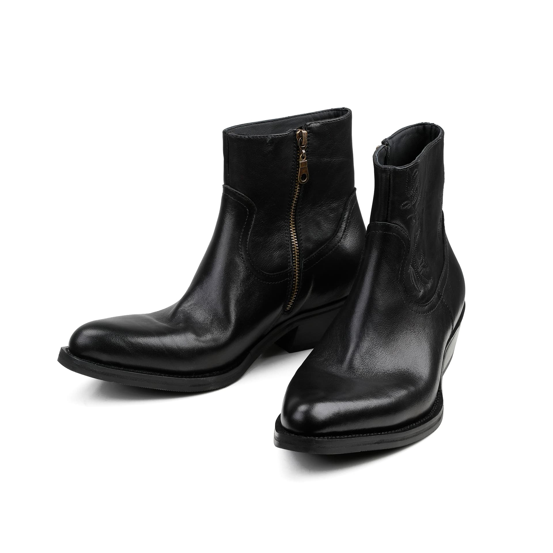 Ботинки челси HANQIAORIJI Heavyweight Collection Ткань из коровьей кожи Короткий Челси Унисекс - изображение 2