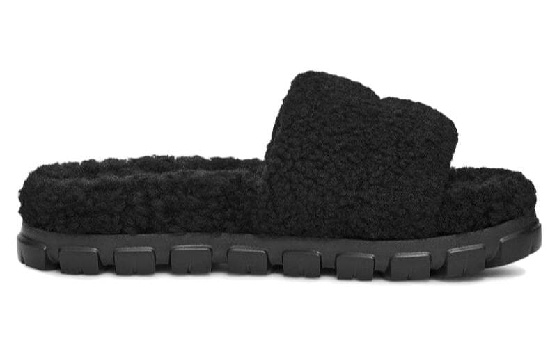 Сандалии ugg Минимализм Удобный С флисовой подкладкой Мюли ЭВА Шлепанцы Женские Черный - изображение 2