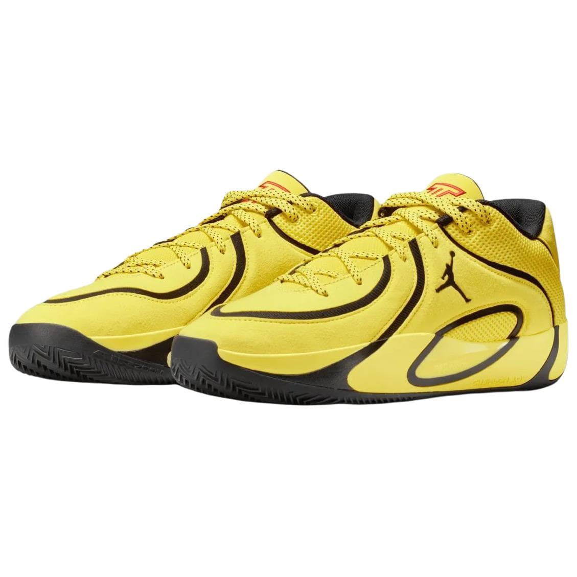 Кроссовки для баскетбола Jordan X Баскетбольные Кроссовки Для Игры Tatum 4 PF Мужской Желто-черный - изображение 3
