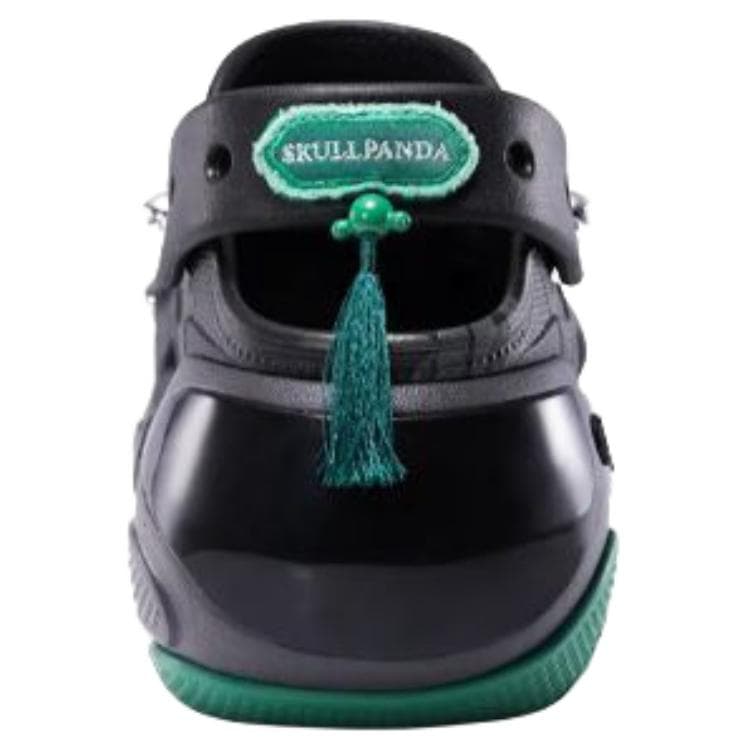 Сабо Crocs x Skullpanda BUBBLE CRUSH CLOG Чернила Ночной Бамбук Лес Сабо резиновые Унисекс Черный - изображение 5