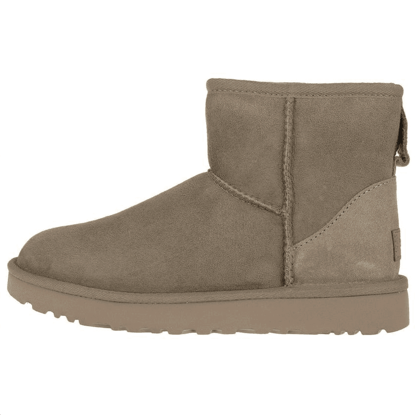 Ботинки зимние UGG противоскользящие короткие сноубутсы женские коричневые - изображение 1