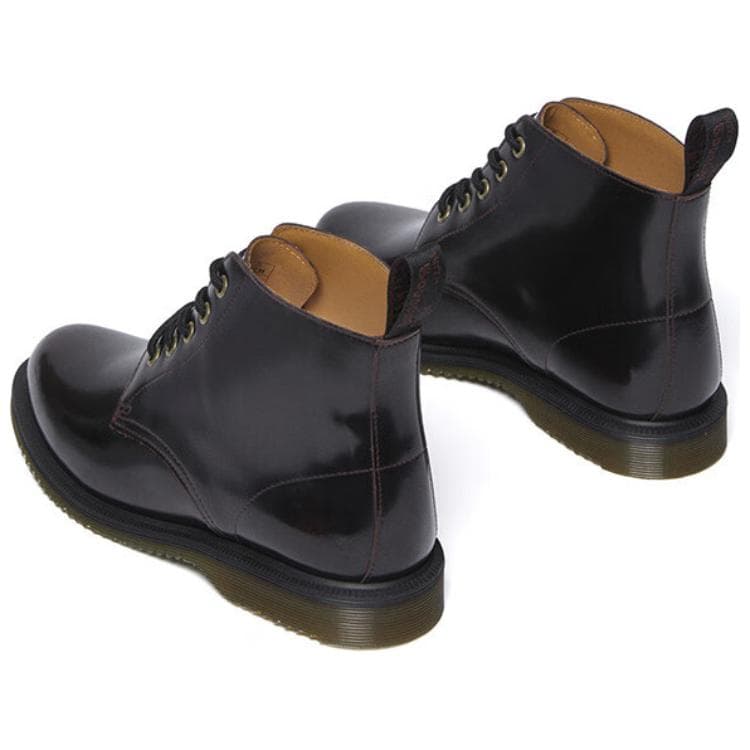 Ботинки Dr.Martens Коровья кожа Короткие армейские ботинки Унисекс Красные - изображение 4