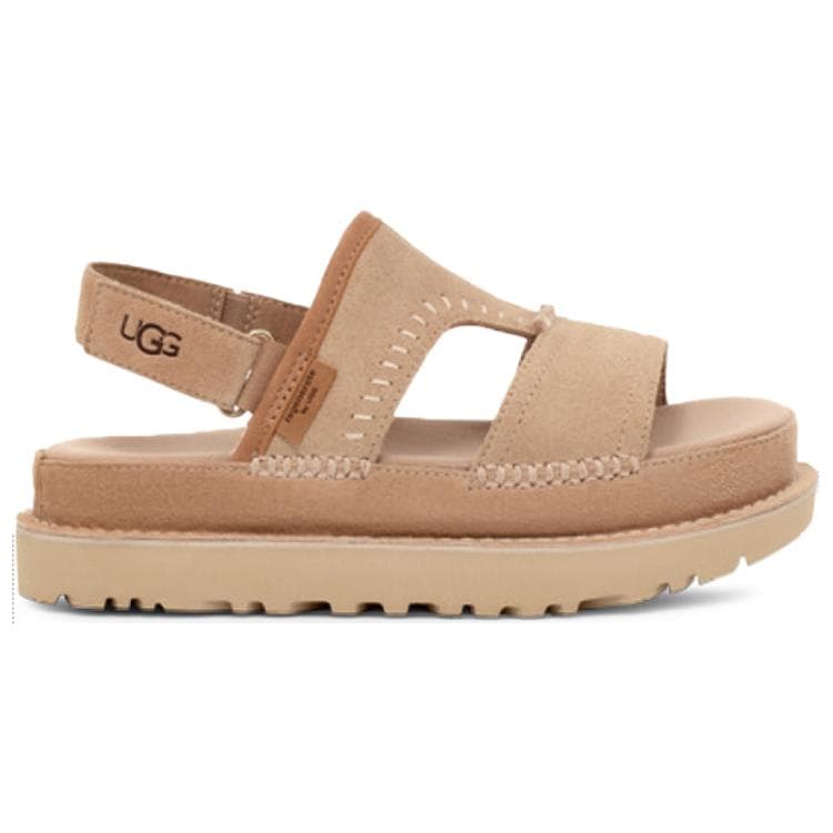 Шлёпанцы UGG Goldenstar one Шнуровые сандалии женские Светлый умбра - изображение 2