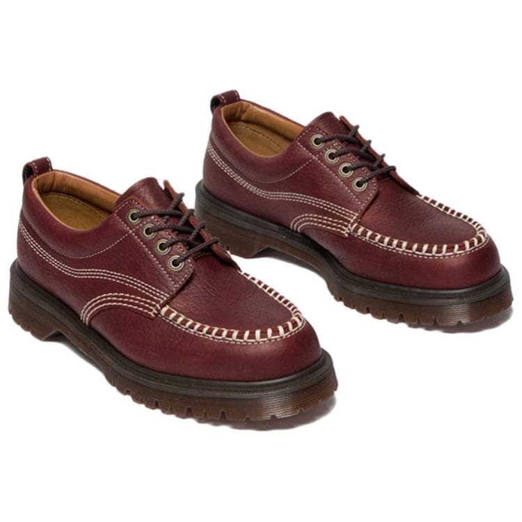 Dr.Martens AMP Коровья кожа Повседневные кожаные туфли Унисекс Темно-красный - изображение 2