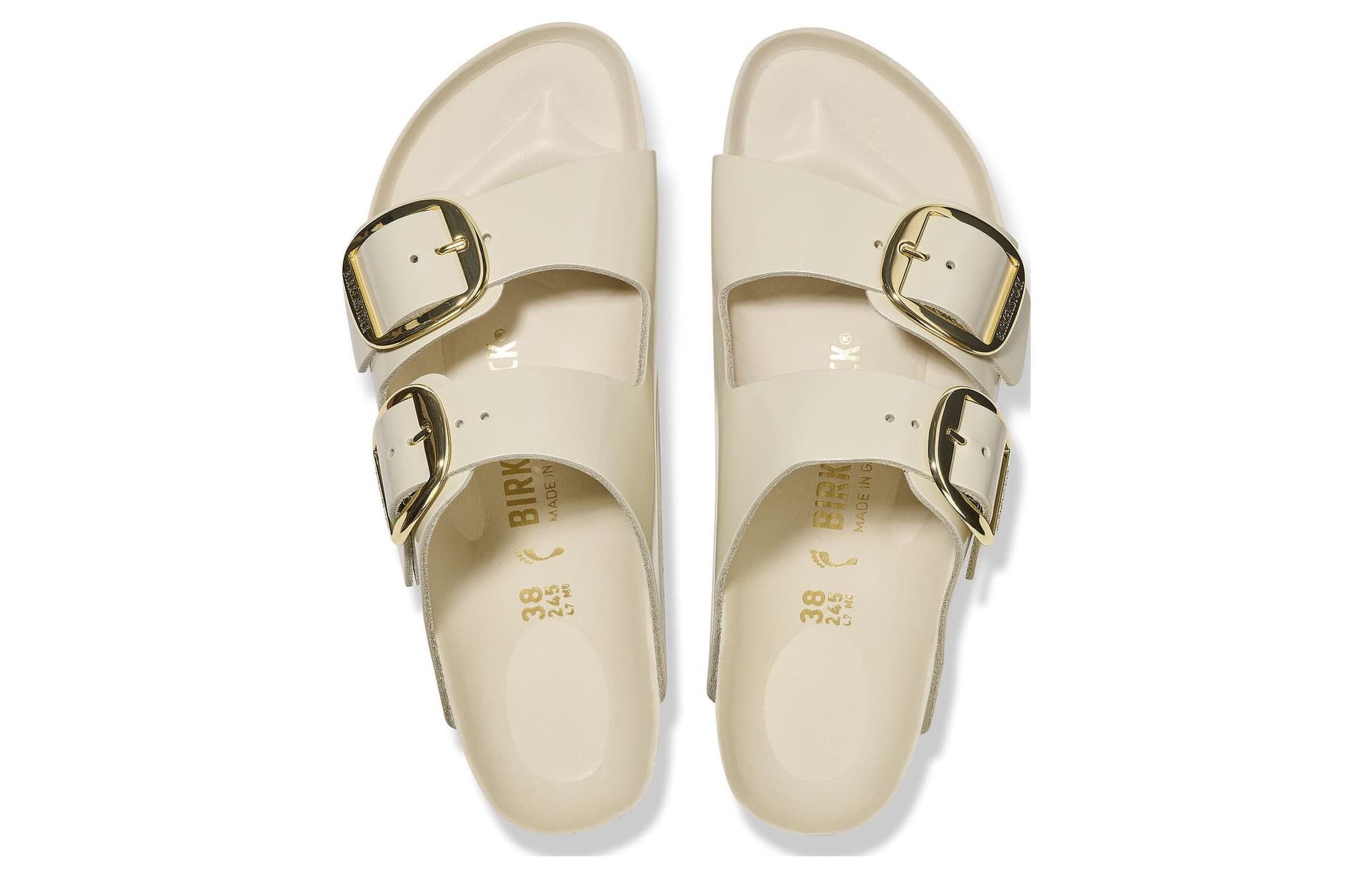 Сандалии Birkenstock Fashion Double Buckle Slide Sandals Narrow Beige - изображение 4