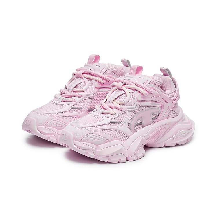 Кроссовки Champion Tooth Shark Shoes Пава Броня Низкие Кроссовки Женские Розовый Бриллиант Серебряный Белый - изображение 3