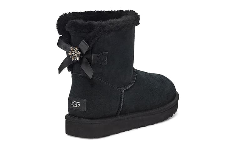 Ботинки зимние UGG Bailey Mini Black - изображение 4