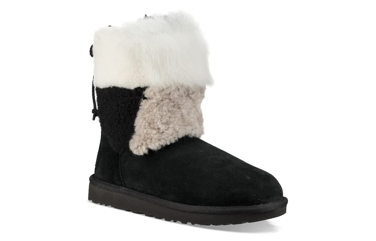 Ботинки зимние UGG Classic Short Patchwork Fluff - изображение 3