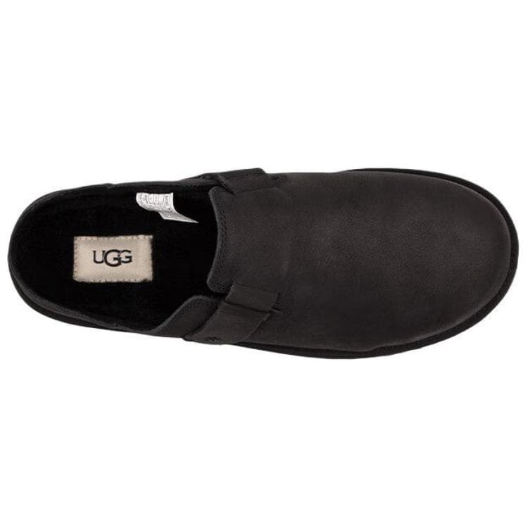 Сандалии UGG Круглый носок Легкий С флисовой подкладкой Мюли Противоскользящие Домашние тапочки Мужской Черный - изображение 5