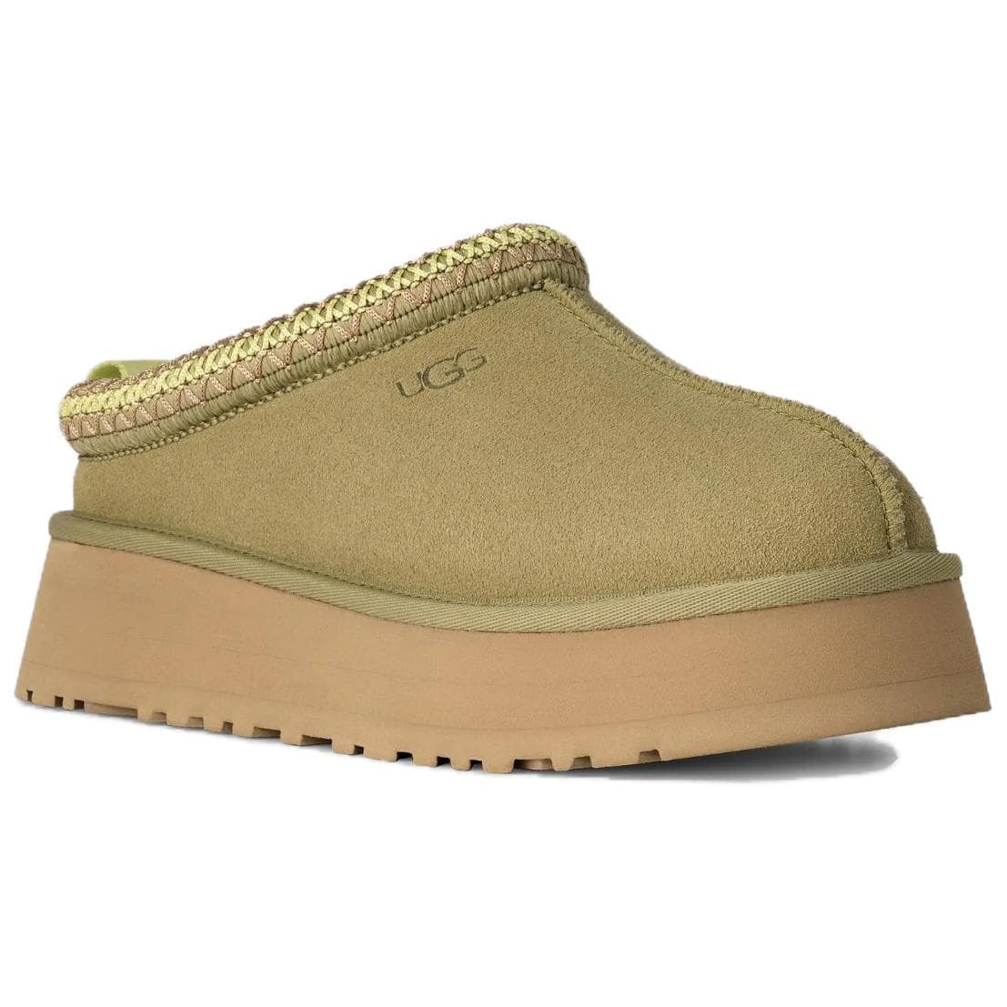Сандалии UGG Tazz II Минималистичный Удобный С флисовой подкладкой Мюли Домашние тапочки Женские Зеленый - изображение 3