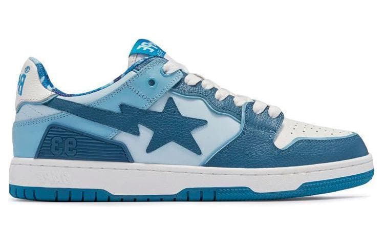 Кроссовки A BATHING APE SK8 STA "Vibrant Blue" - изображение 2