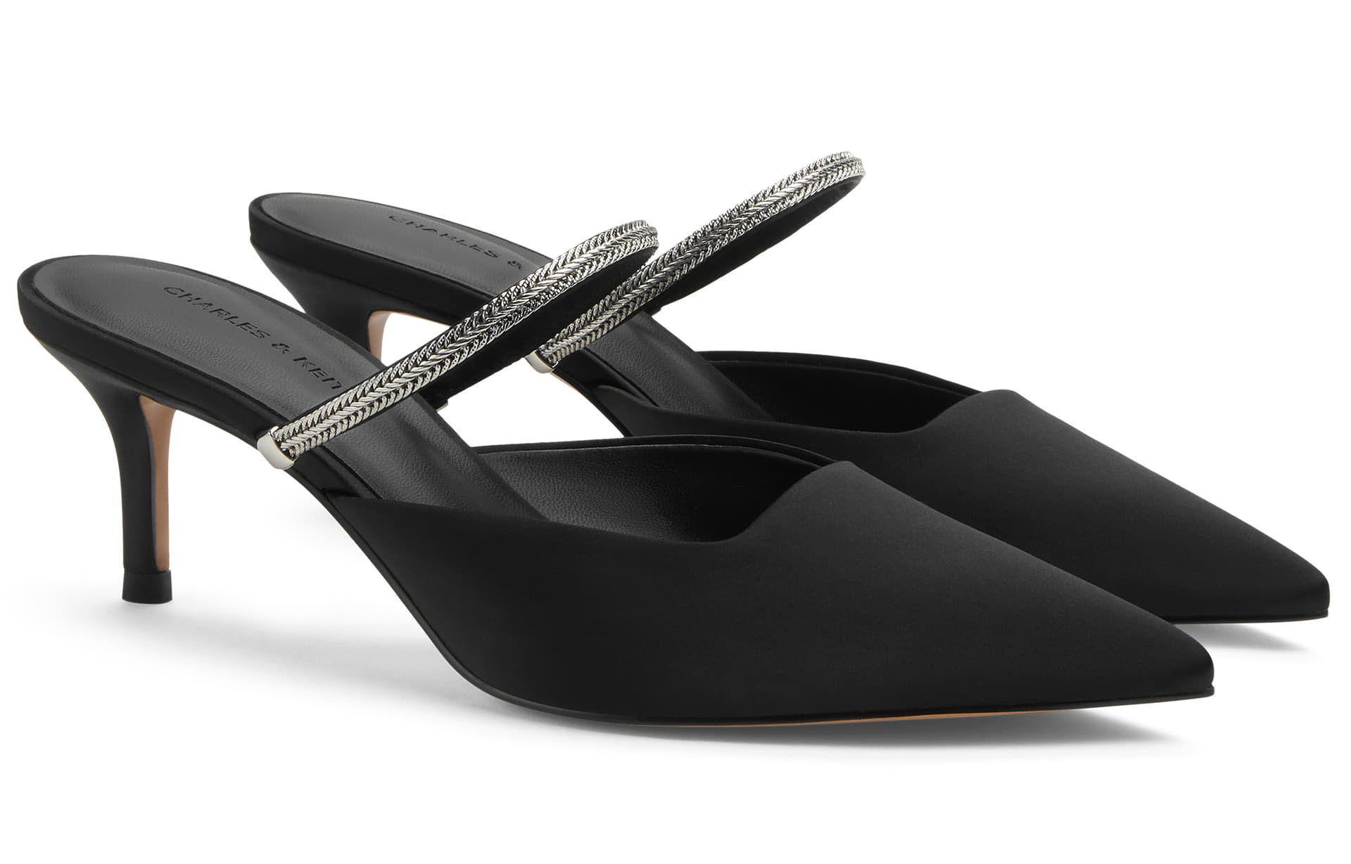 Сандалии CHARLESKEITH ck PU 6.2cm BLACK TEXTUREDSilver - изображение 2