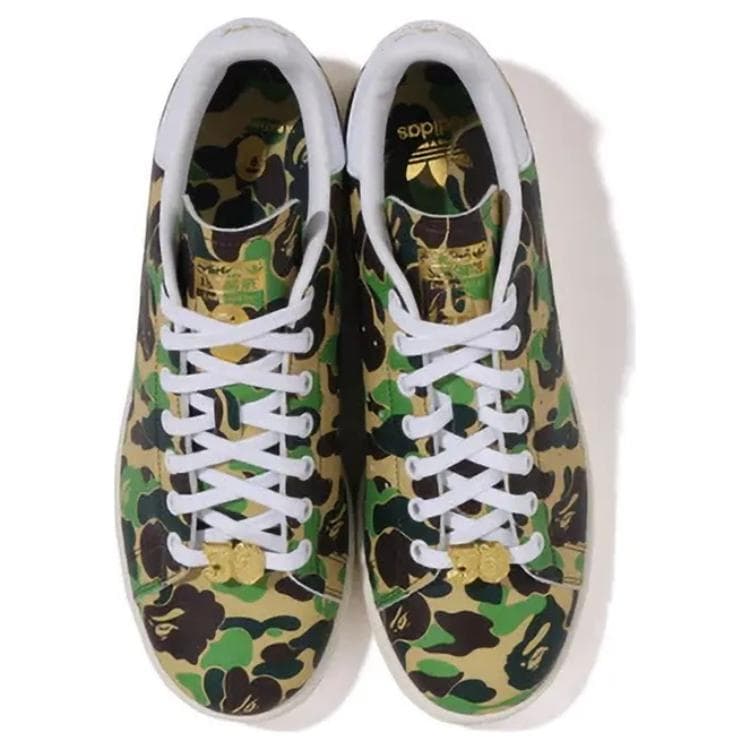 Кроссовки A BATHING APE X Adidas Originals Низкие Скейтборд Обувь Мужская Зеленая - изображение 3