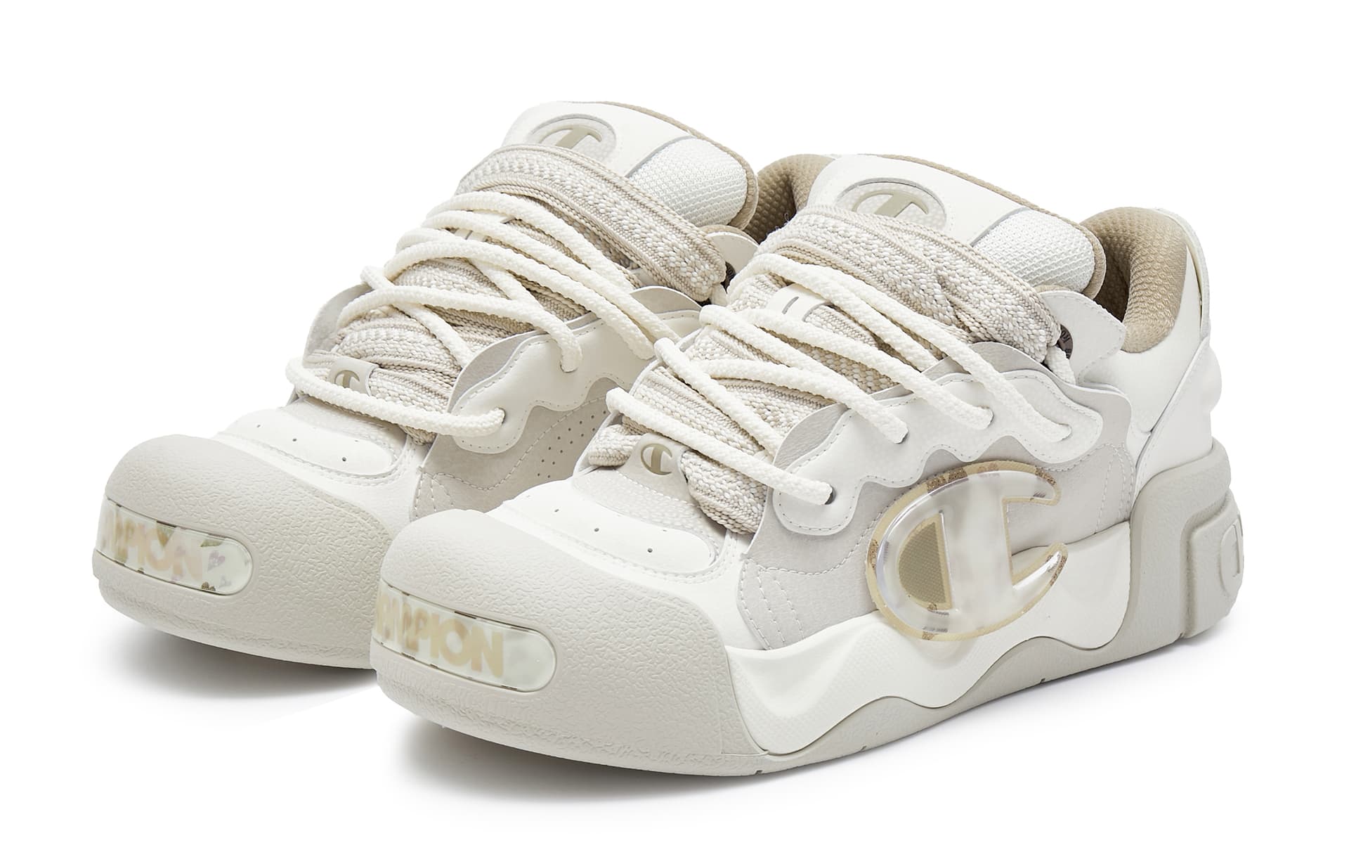 Кроссовки Champion AutoSkate V1 Beige - изображение 3
