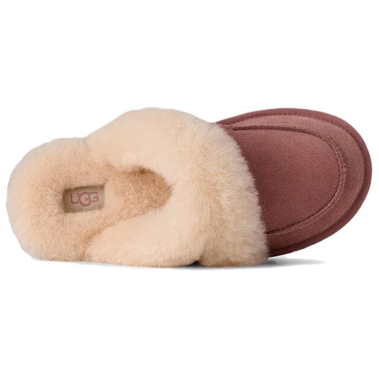 Сандалии UGG Повседневная коллекция Loria Мех Лаконичная мода С флисовой подкладкой Мюли Домашние тапочки Женские Розовые - изображение 3