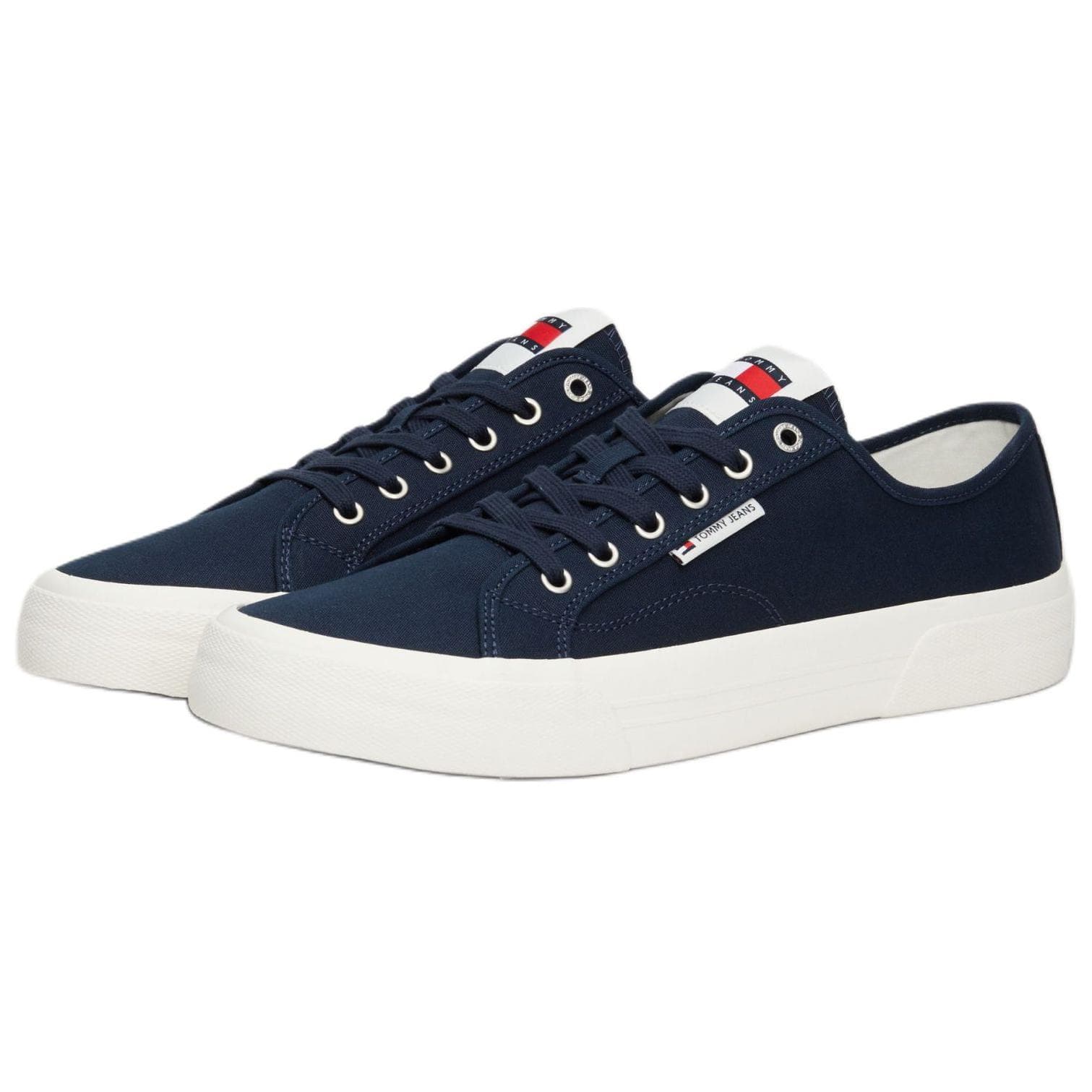 Кроссовки Tommy Hilfiger Устойчивые к истиранию Низкие Кроссовки для скейтбординга Мужские Морской Синий - изображение 3